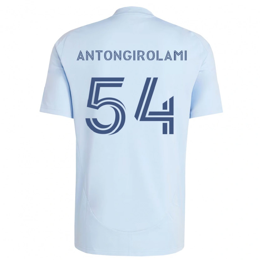 Danxen Kvinder Luca Antongirolami #54 Lyseblå Lysegrå Hjemmebane Spillertrøjer 2026/27 Trøje T-Shirt