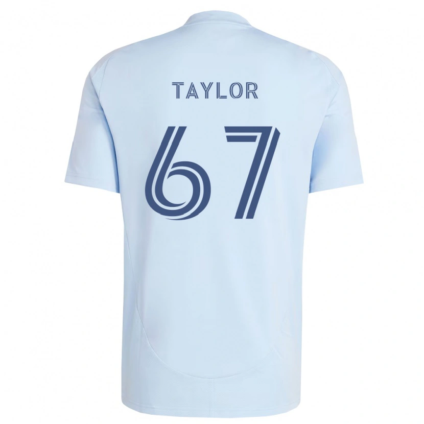 Danxen Kvinder Kael Taylor #67 Lyseblå Lysegrå Hjemmebane Spillertrøjer 2026/27 Trøje T-Shirt