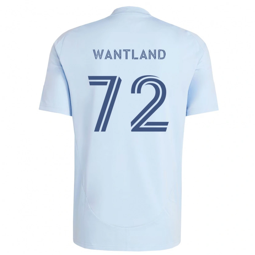 Danxen Kvinder Zane Wantland #72 Lyseblå Lysegrå Hjemmebane Spillertrøjer 2026/27 Trøje T-Shirt