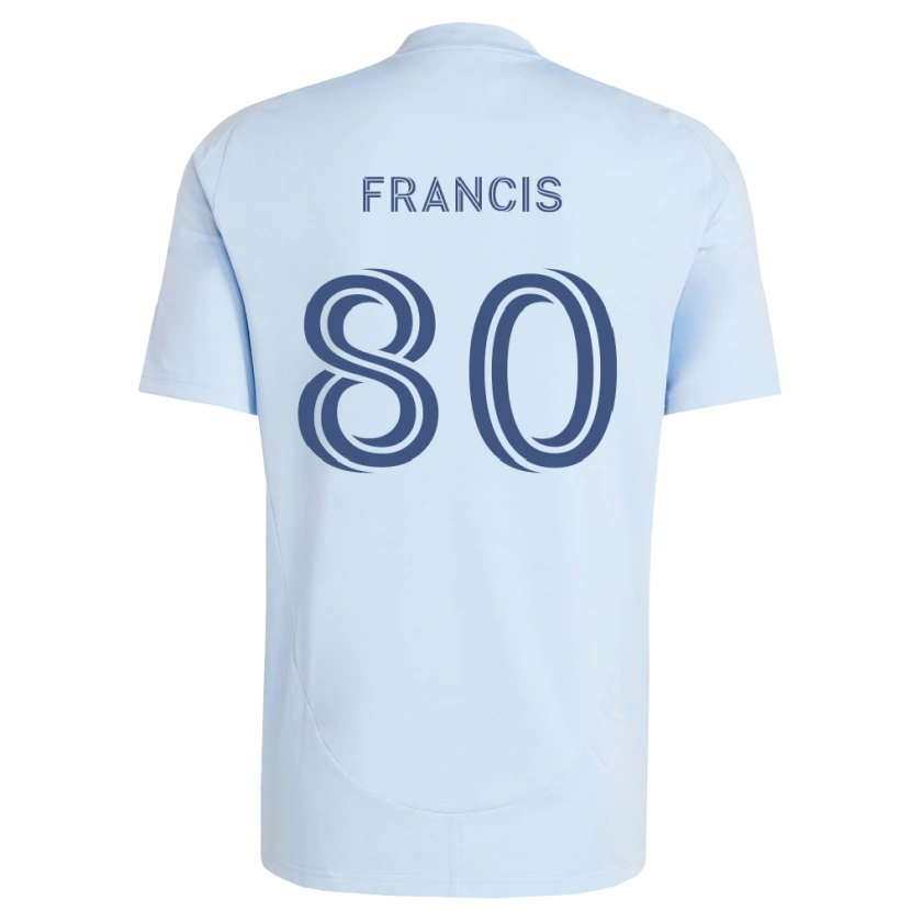 Danxen Kvinder Makhi Francis #80 Lyseblå Lysegrå Hjemmebane Spillertrøjer 2026/27 Trøje T-Shirt