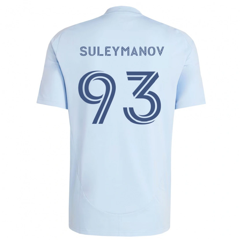 Danxen Kvinder Shapi Suleymanov #93 Lyseblå Lysegrå Hjemmebane Spillertrøjer 2026/27 Trøje T-Shirt