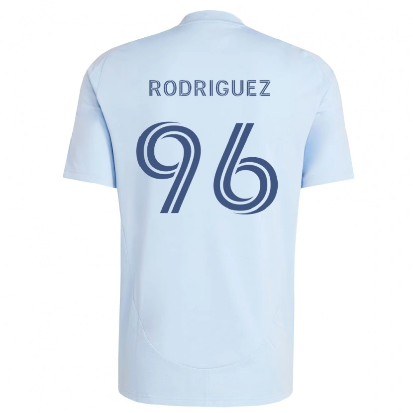 Danxen Kvinder Missael Rodríguez #96 Lyseblå Lysegrå Hjemmebane Spillertrøjer 2026/27 Trøje T-Shirt