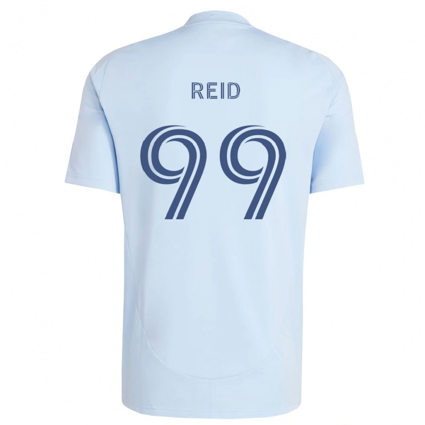 Danxen Kvinder Jayden Reid #99 Lyseblå Lysegrå Hjemmebane Spillertrøjer 2026/27 Trøje T-Shirt