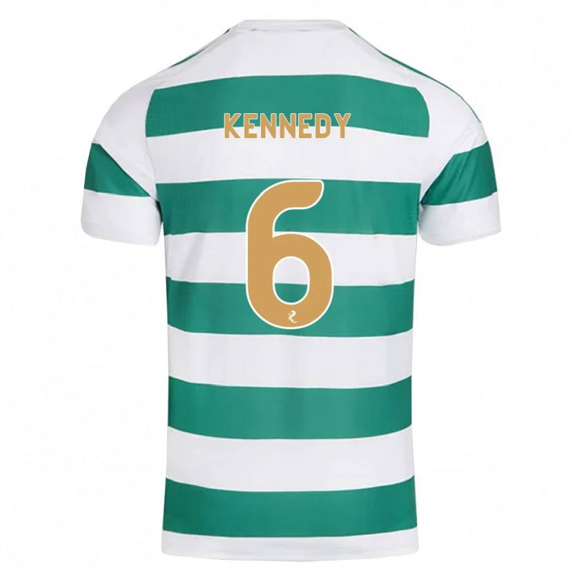 Danxen Kvinder Liam Kennedy #6 Mørkeblå Hvid Hjemmebane Spillertrøjer 2026/27 Trøje T-Shirt