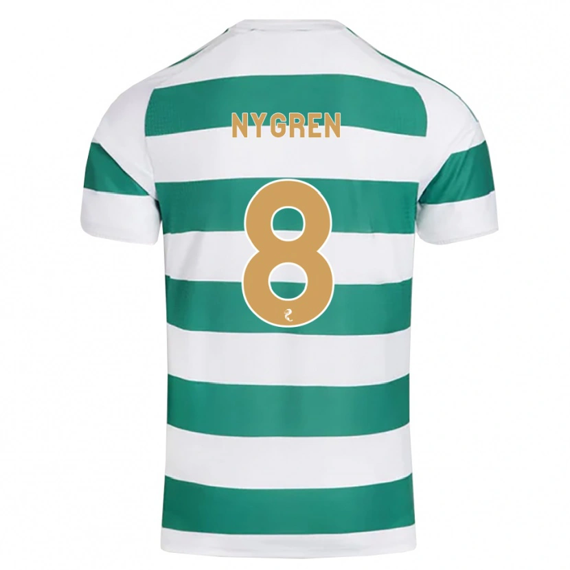 Danxen Kvinder Benjamin Nygren #8 Mørkeblå Hvid Hjemmebane Spillertrøjer 2026/27 Trøje T-Shirt
