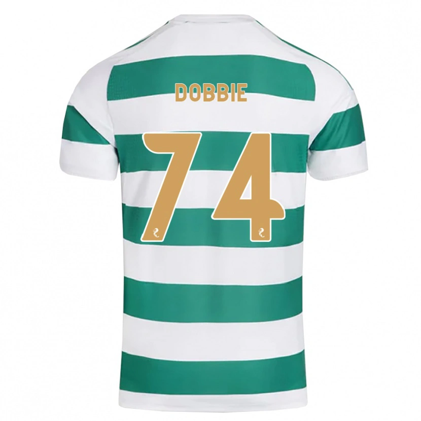 Danxen Kvinder Lewis Dobbie #74 Mørkeblå Hvid Hjemmebane Spillertrøjer 2026/27 Trøje T-Shirt