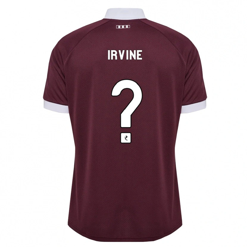 Danxen Kvinder Dylan Irvine #0 Bordeaux Hvid Hjemmebane Spillertrøjer 2026/27 Trøje T-Shirt
