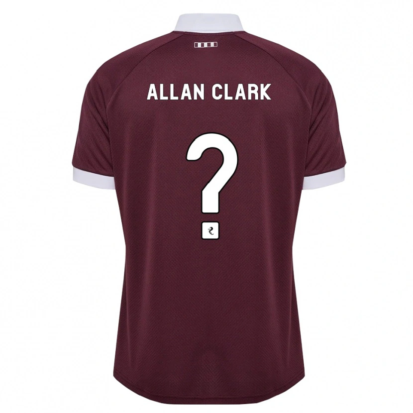 Danxen Kvinder Allan Clark #0 Bordeaux Hvid Hjemmebane Spillertrøjer 2026/27 Trøje T-Shirt