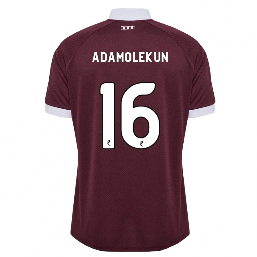 Danxen Kvinder Olufolasade Adamolekun #16 Bordeaux Hvid Hjemmebane Spillertrøjer 2026/27 Trøje T-Shirt