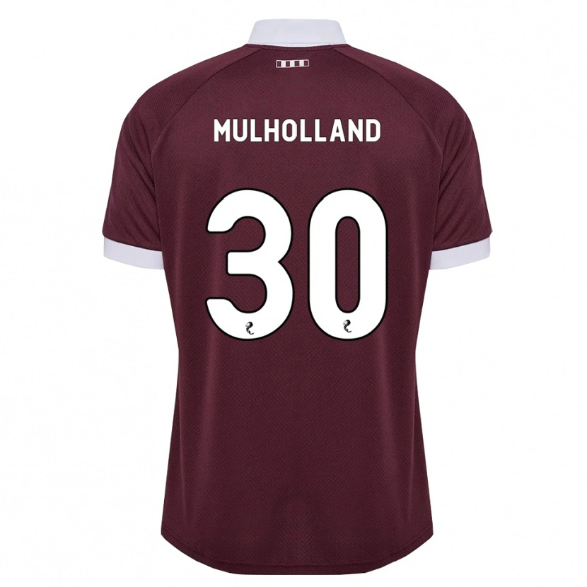 Danxen Kvinder James Mulholland #30 Bordeaux Hvid Hjemmebane Spillertrøjer 2026/27 Trøje T-Shirt