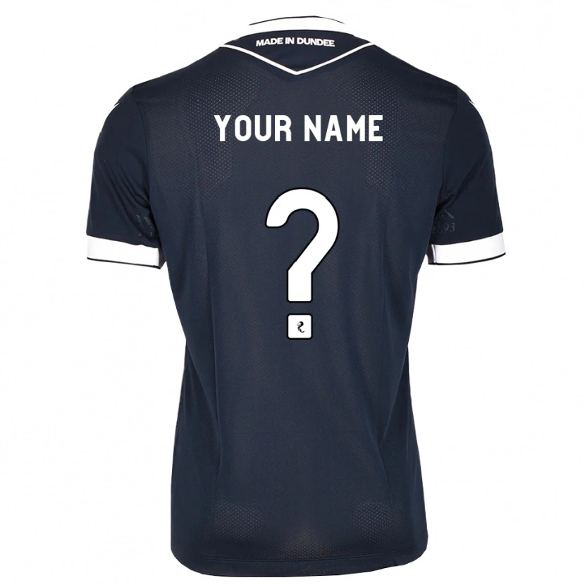 Danxen Kvinder Dit Navn #0 Midnatsblå Hvid Hjemmebane Spillertrøjer 2026/27 Trøje T-Shirt