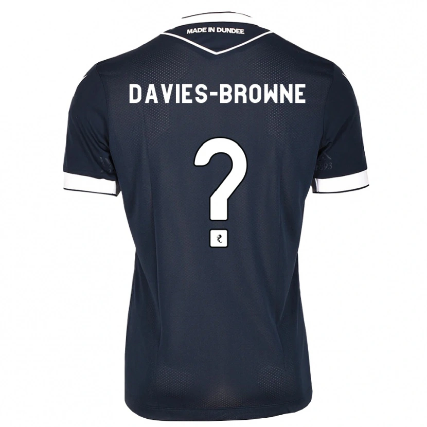 Danxen Kvinder Tobias Davies-Browne #0 Midnatsblå Hvid Hjemmebane Spillertrøjer 2026/27 Trøje T-Shirt