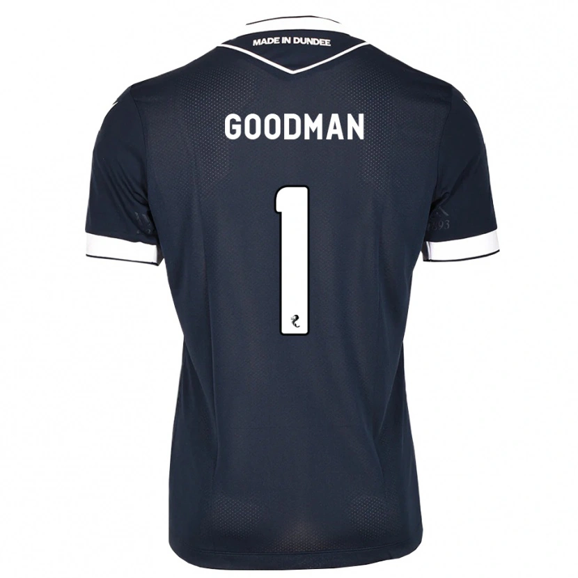 Danxen Kvinder Owen Goodman #1 Midnatsblå Hvid Hjemmebane Spillertrøjer 2026/27 Trøje T-Shirt