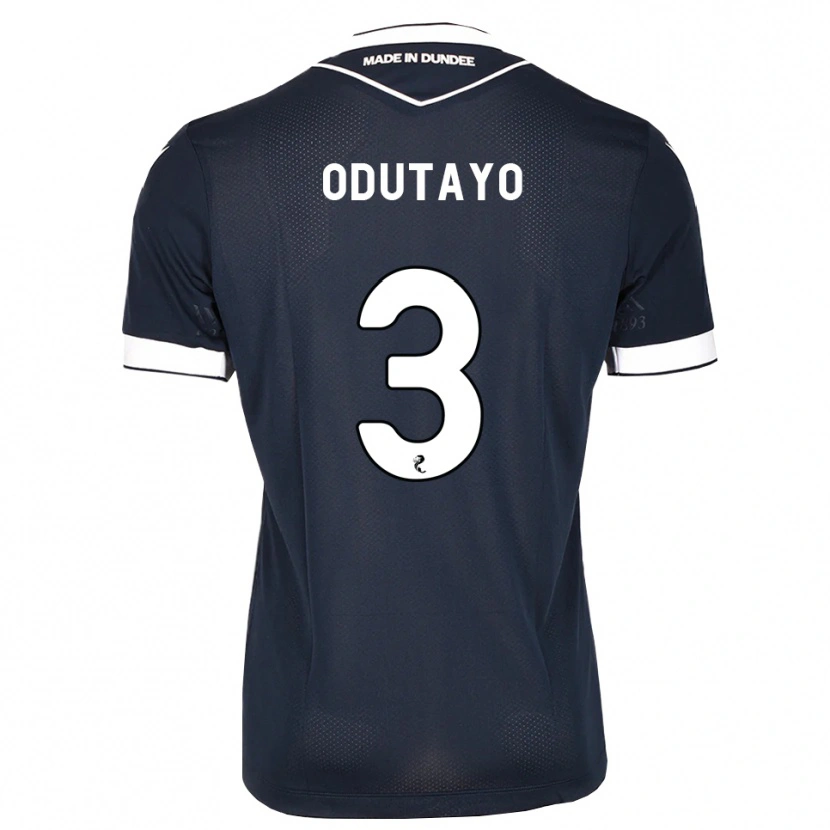 Danxen Kvinder Idris Odutayo #3 Midnatsblå Hvid Hjemmebane Spillertrøjer 2026/27 Trøje T-Shirt