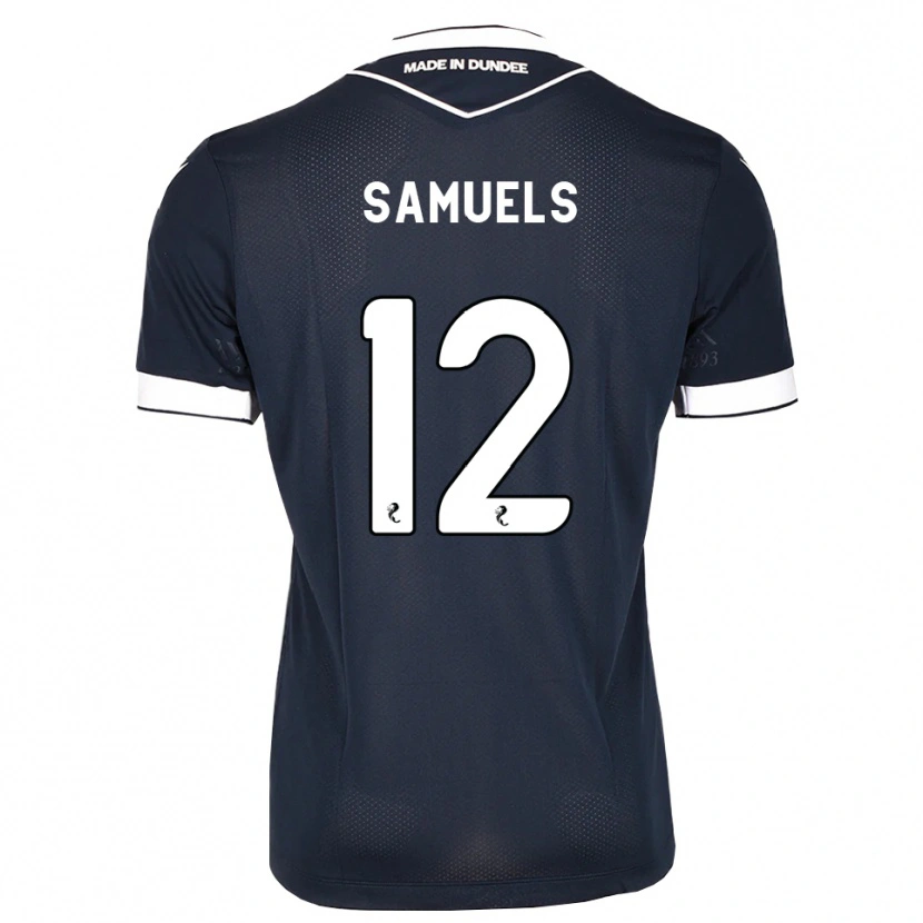 Danxen Kvinder Imari Samuels #12 Midnatsblå Hvid Hjemmebane Spillertrøjer 2026/27 Trøje T-Shirt