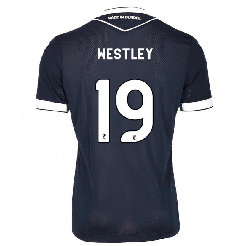Danxen Kvinder Joe Westley #19 Midnatsblå Hvid Hjemmebane Spillertrøjer 2026/27 Trøje T-Shirt
