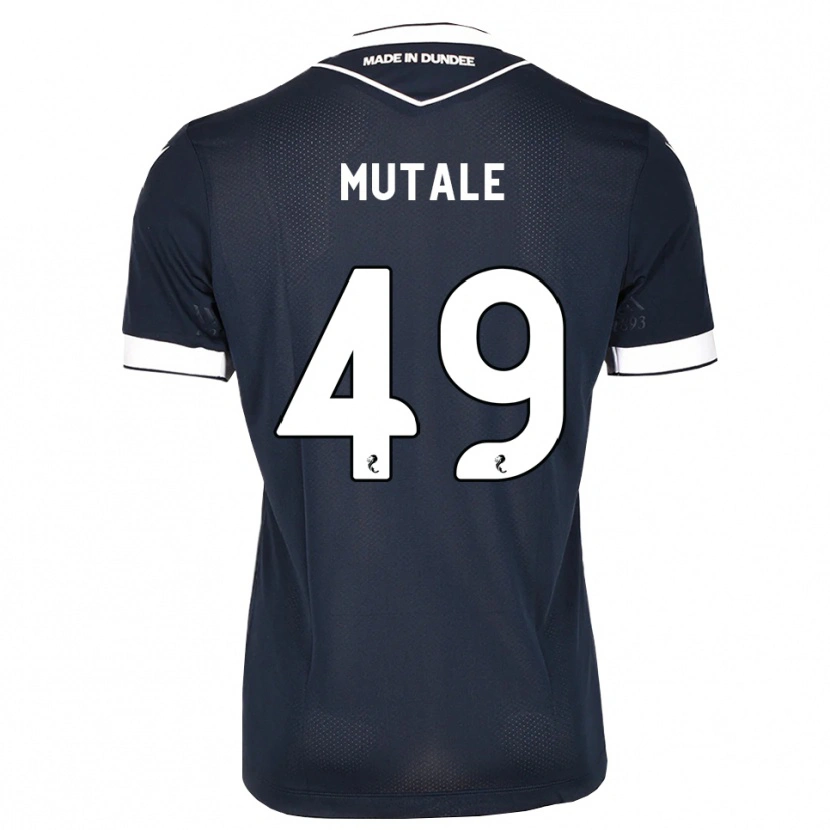 Danxen Kvinder Euan Mutale #49 Midnatsblå Hvid Hjemmebane Spillertrøjer 2026/27 Trøje T-Shirt