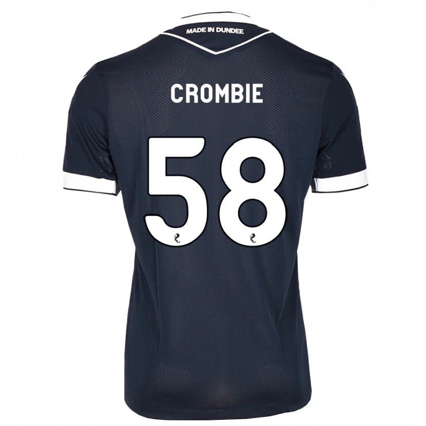 Danxen Kvinder Ethan Crombie #58 Midnatsblå Hvid Hjemmebane Spillertrøjer 2026/27 Trøje T-Shirt