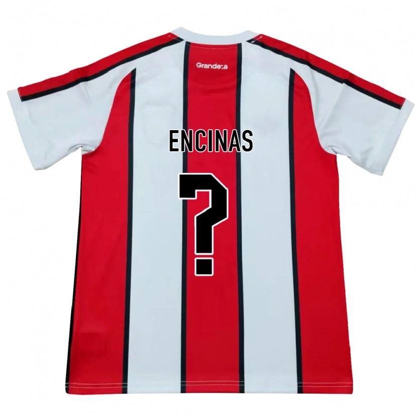 Danxen Kvinder Axel Encinas #0 Hvid Rød Sort Udebane Spillertrøjer 2026/27 Trøje T-Shirt