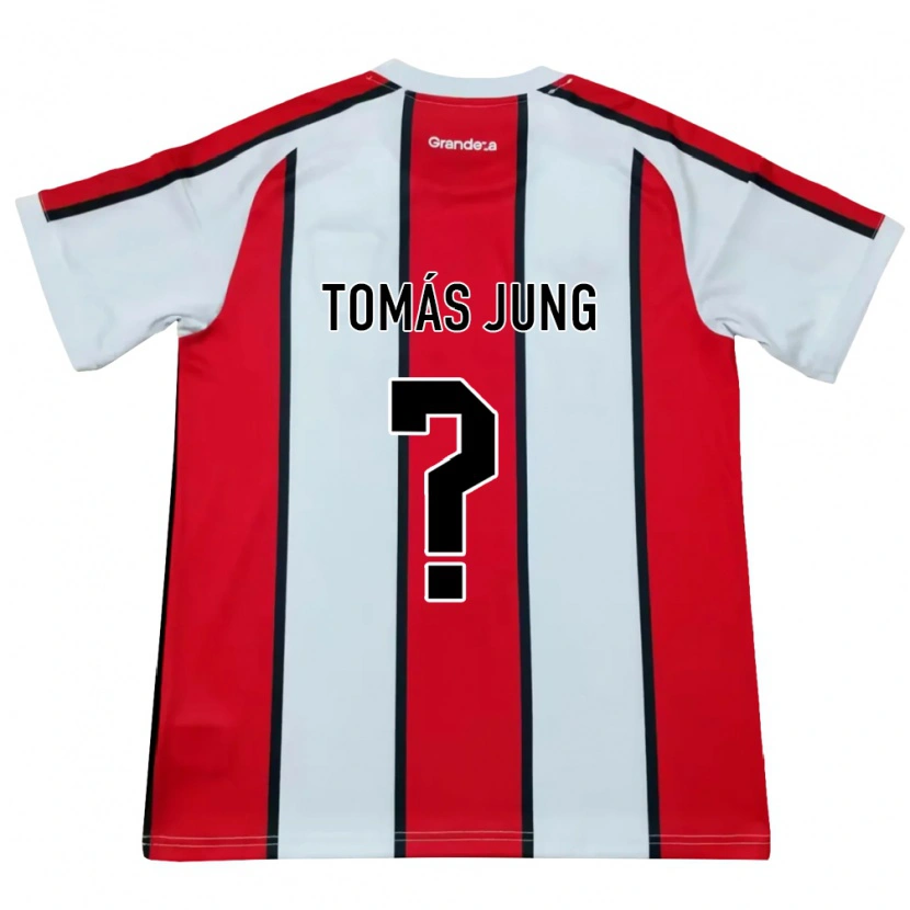 Danxen Kvinder Tomás Jung #0 Hvid Rød Sort Udebane Spillertrøjer 2026/27 Trøje T-Shirt