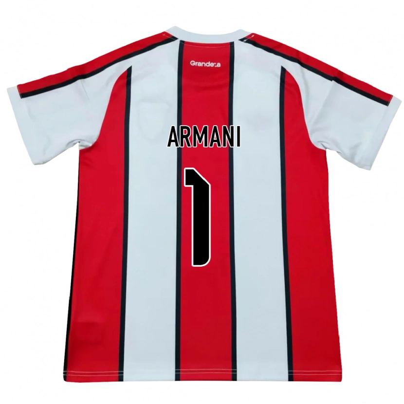Danxen Kvinder Franco Armani #1 Hvid Rød Sort Udebane Spillertrøjer 2026/27 Trøje T-Shirt