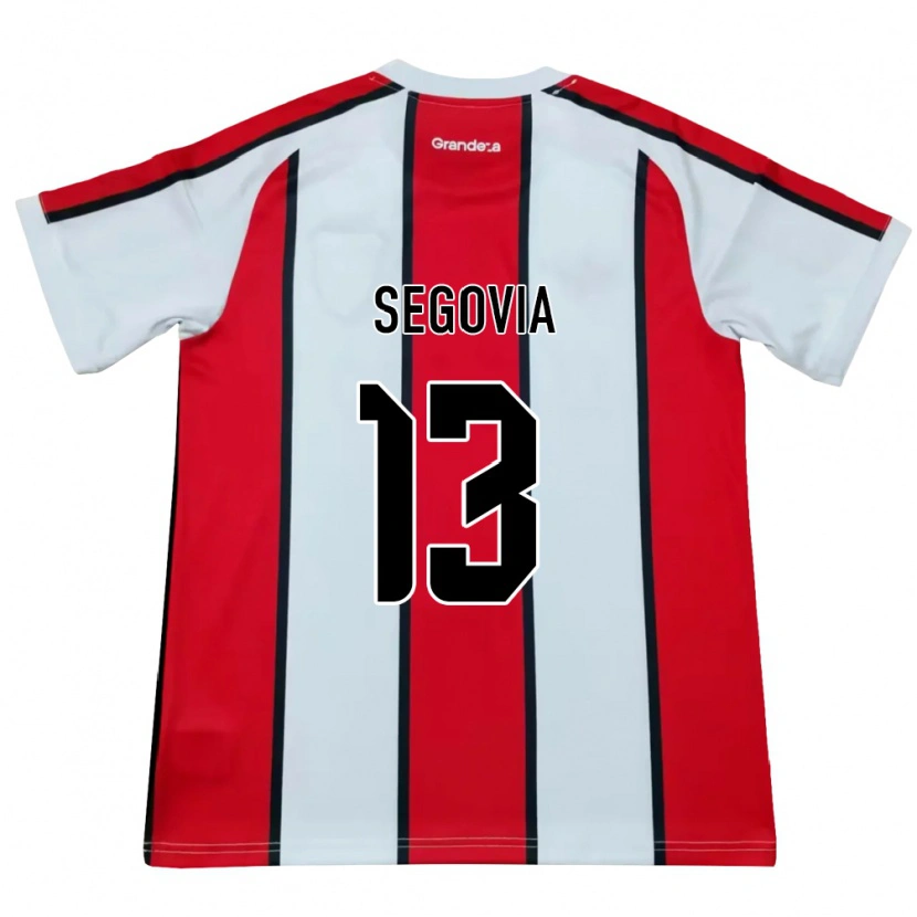 Danxen Kvinder Guillermo Segovia #13 Hvid Rød Sort Udebane Spillertrøjer 2026/27 Trøje T-Shirt