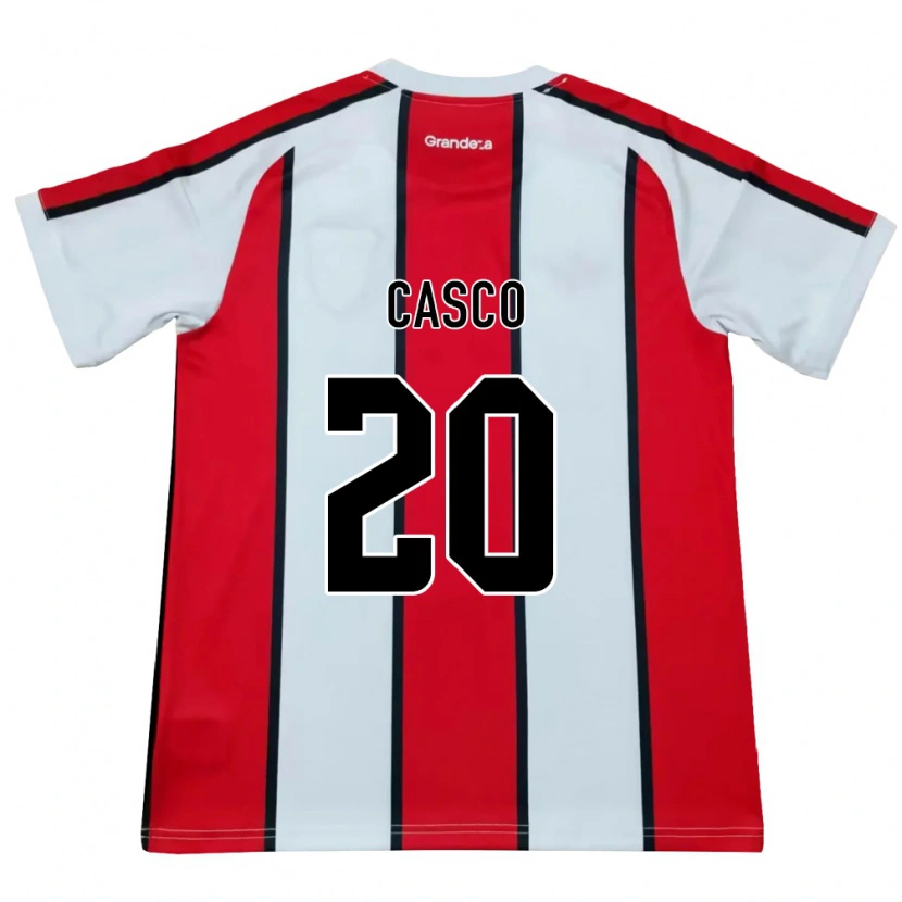 Danxen Kvinder Milton Casco #20 Hvid Rød Sort Udebane Spillertrøjer 2026/27 Trøje T-Shirt