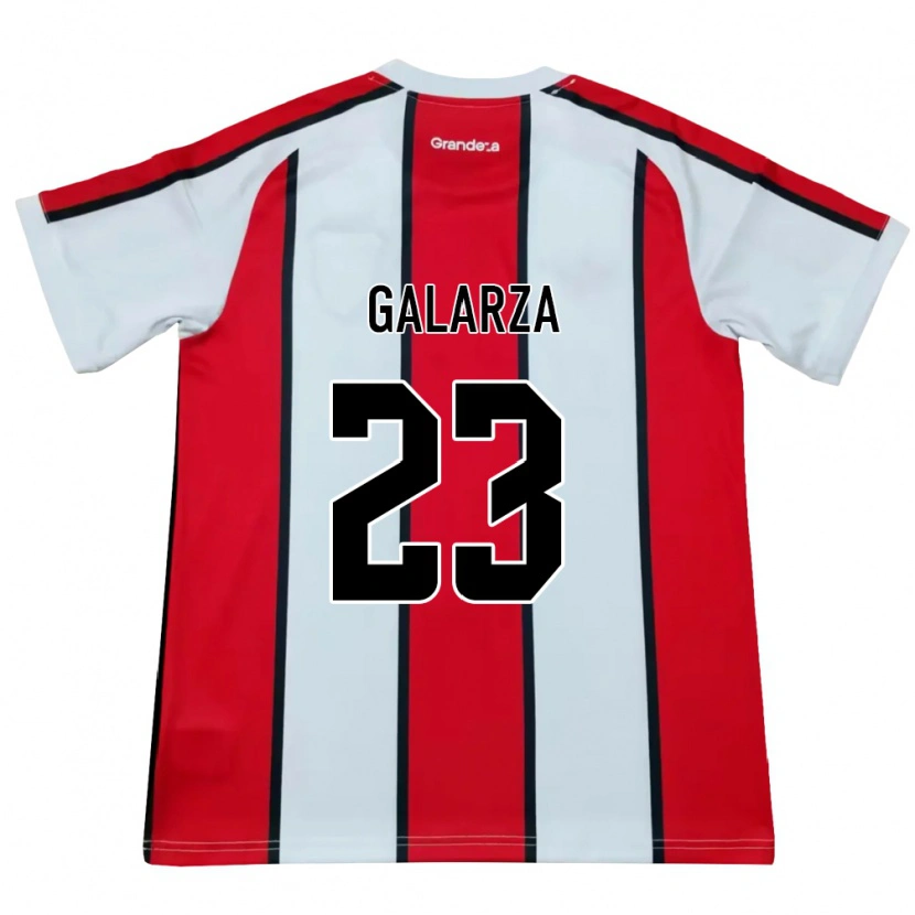 Danxen Kvinder Matías Galarza #23 Hvid Rød Sort Udebane Spillertrøjer 2026/27 Trøje T-Shirt