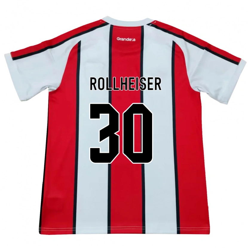 Danxen Kvinder Benjamin Rollheiser #30 Hvid Rød Sort Udebane Spillertrøjer 2026/27 Trøje T-Shirt