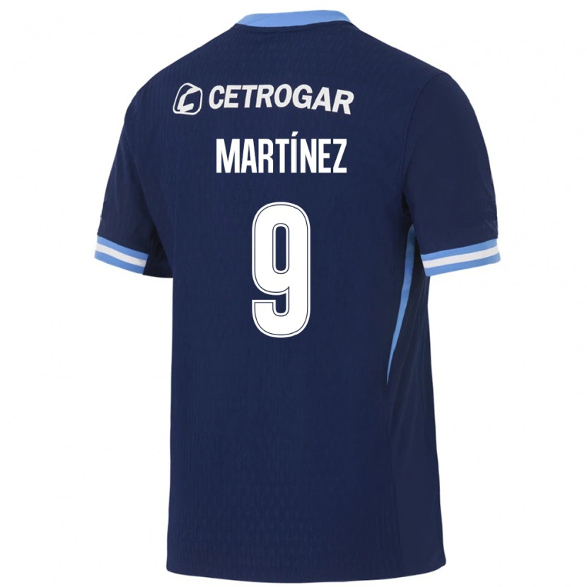Danxen Kvinder Adrián Martínez #9 Kongelig Blå Lyseblå Hvid Udebane Spillertrøjer 2026/27 Trøje T-Shirt