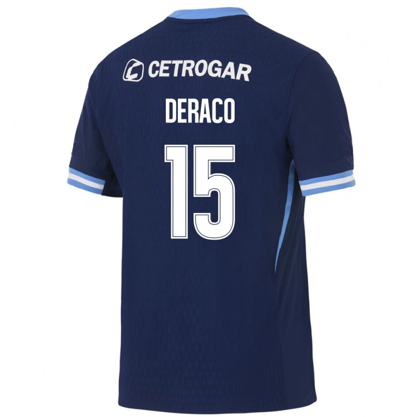 Danxen Kvinder Dante Deraco #15 Kongelig Blå Lyseblå Hvid Udebane Spillertrøjer 2026/27 Trøje T-Shirt