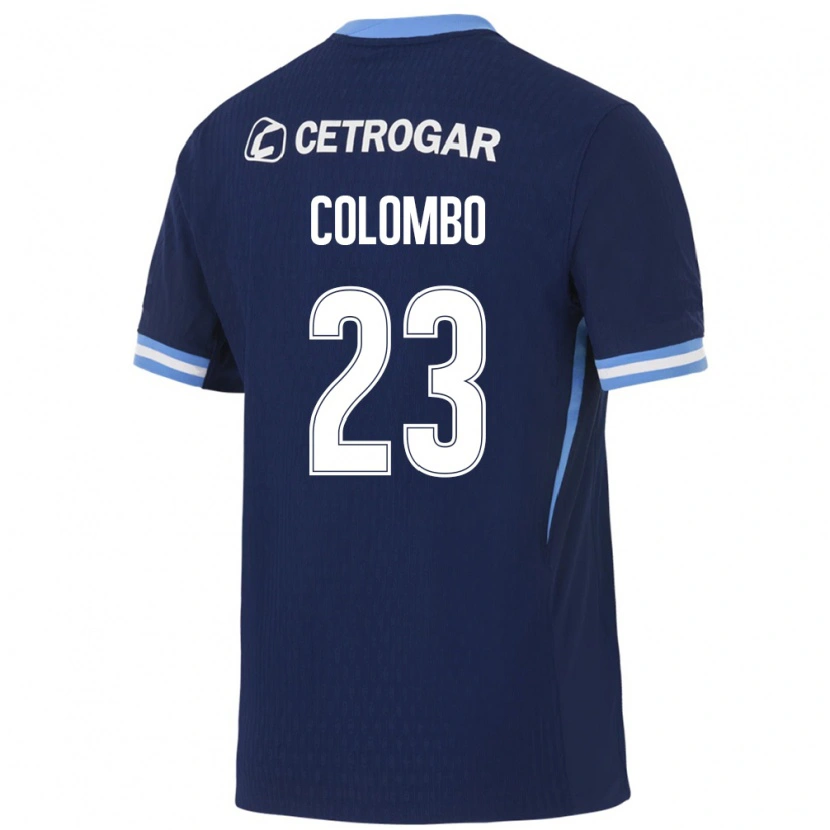 Danxen Kvinder Nazareno Colombo #23 Kongelig Blå Lyseblå Hvid Udebane Spillertrøjer 2026/27 Trøje T-Shirt