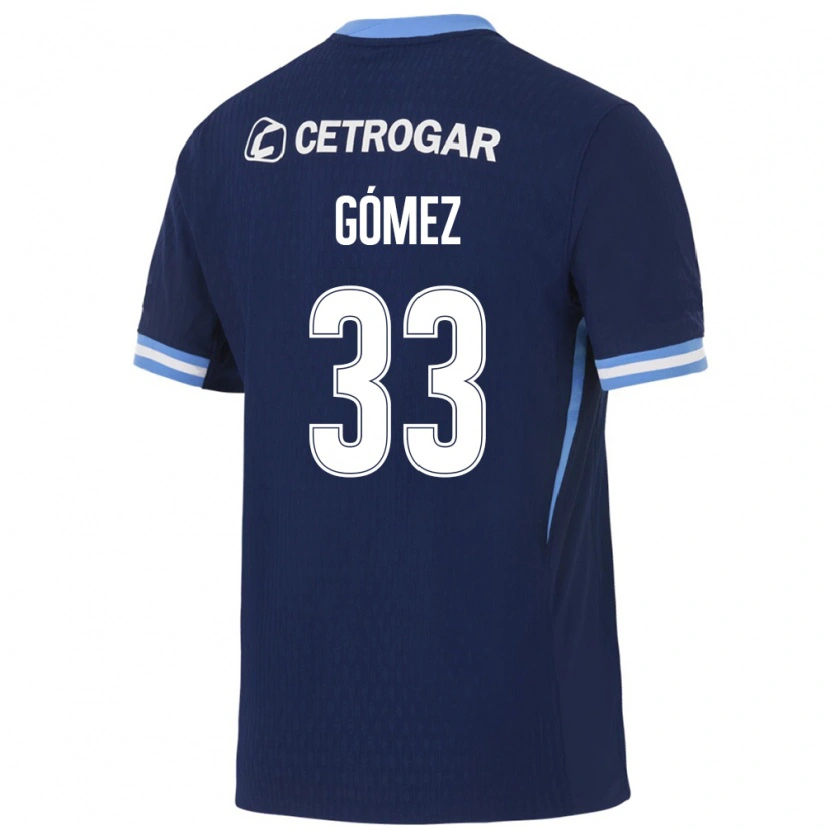 Danxen Kvinder Rocío Gómez #33 Kongelig Blå Lyseblå Hvid Udebane Spillertrøjer 2026/27 Trøje T-Shirt