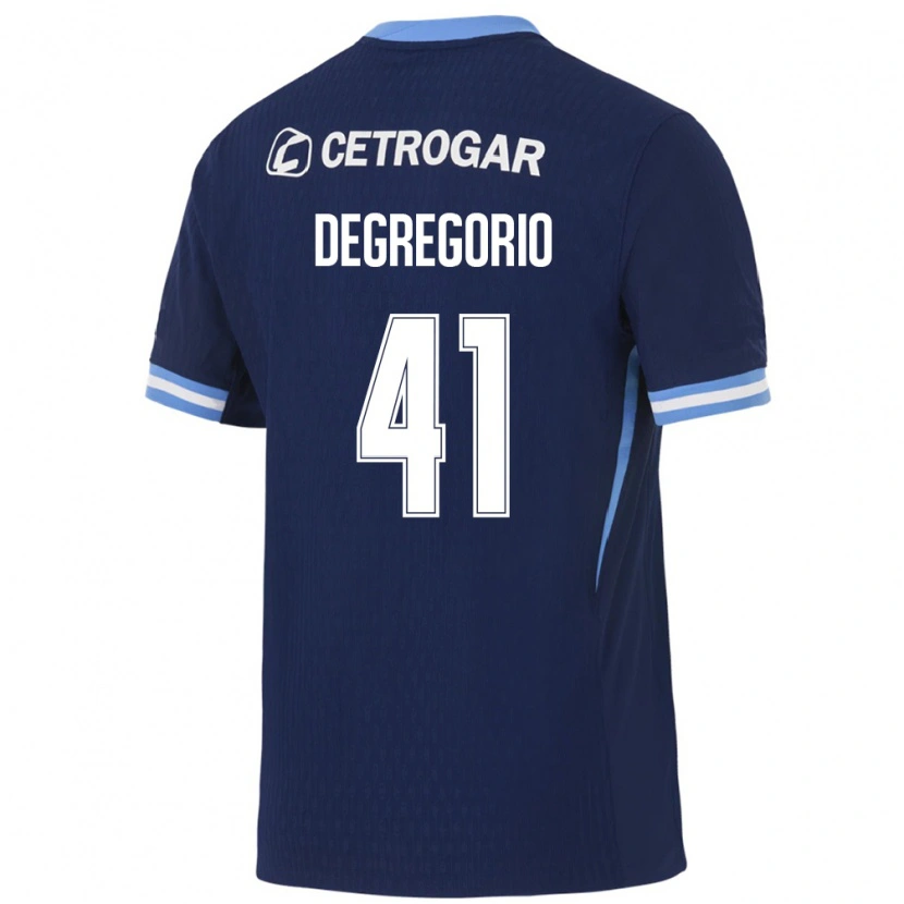 Danxen Kvinder Ramiro Degregorio #41 Kongelig Blå Lyseblå Hvid Udebane Spillertrøjer 2026/27 Trøje T-Shirt