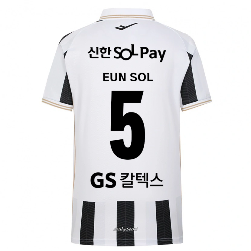 Danxen Kvinder Eun-Sol Kim #5 Sort Hvid Udebane Spillertrøjer 2026/27 Trøje T-Shirt