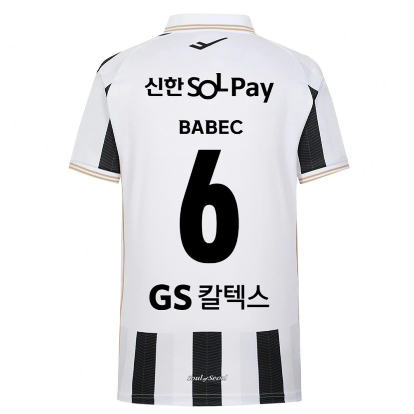 Danxen Kvinder Hrvoje Babec #6 Sort Hvid Udebane Spillertrøjer 2026/27 Trøje T-Shirt