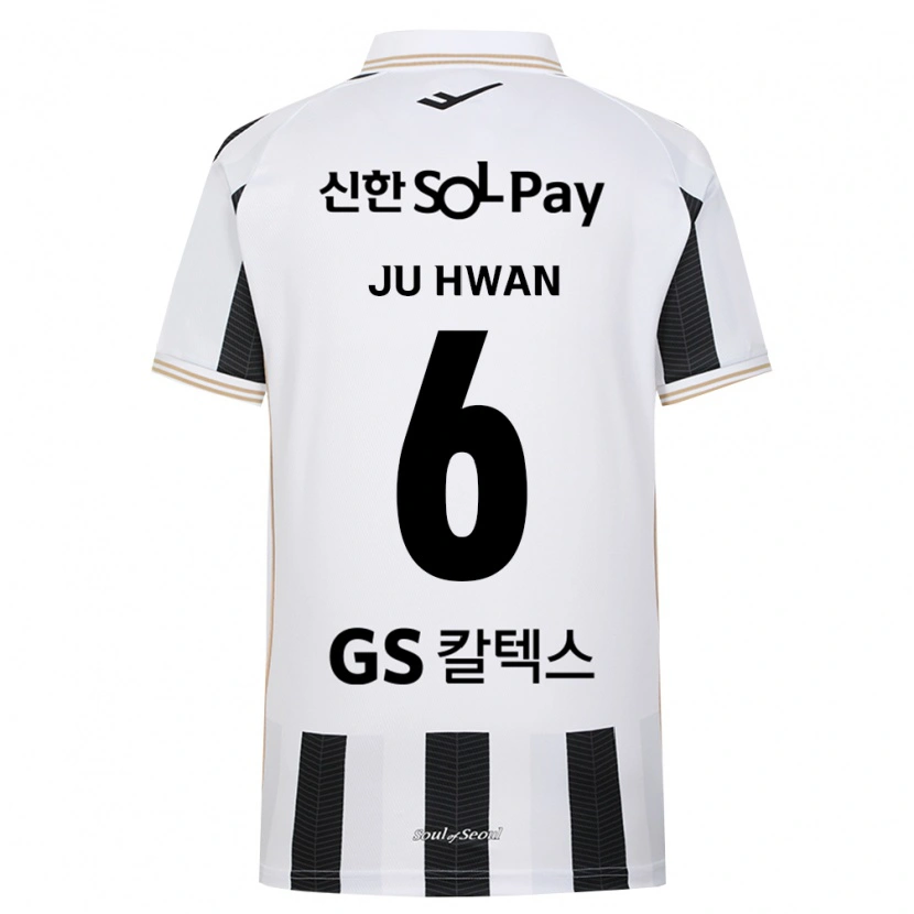 Danxen Kvinder Ju-Hwan Lee #6 Sort Hvid Udebane Spillertrøjer 2026/27 Trøje T-Shirt