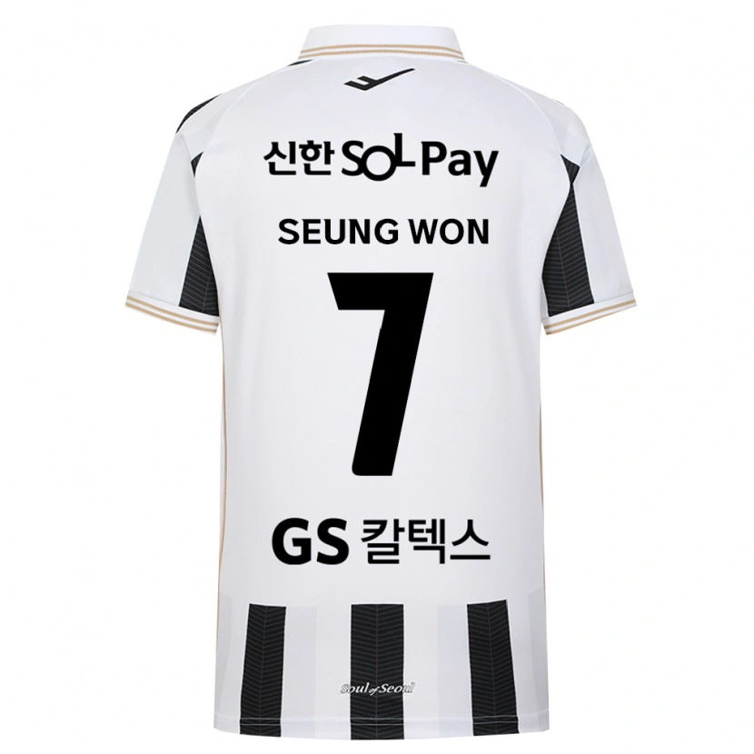 Danxen Kvinder Seung-Won Jeong #7 Sort Hvid Udebane Spillertrøjer 2026/27 Trøje T-Shirt