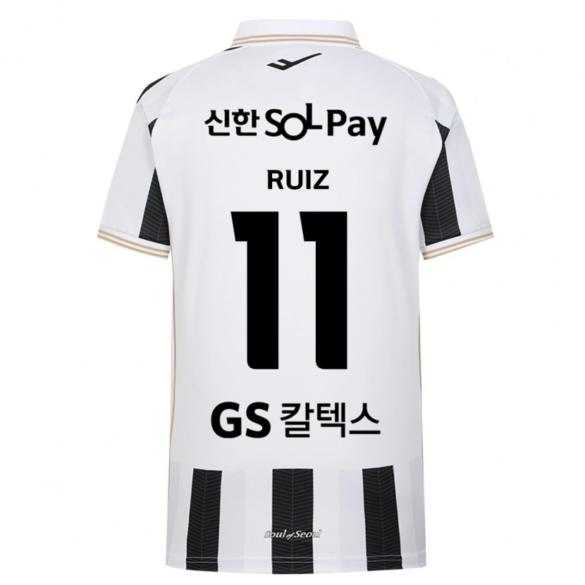 Danxen Kvinder Leonardo Ruiz #11 Sort Hvid Udebane Spillertrøjer 2026/27 Trøje T-Shirt