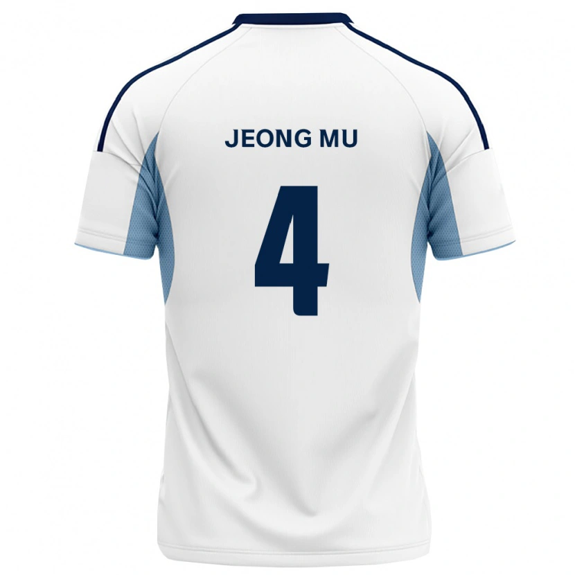 Danxen Kvinder Jeong-Mu Kim #4 Kongelig Blå Hvid Udebane Spillertrøjer 2026/27 Trøje T-Shirt