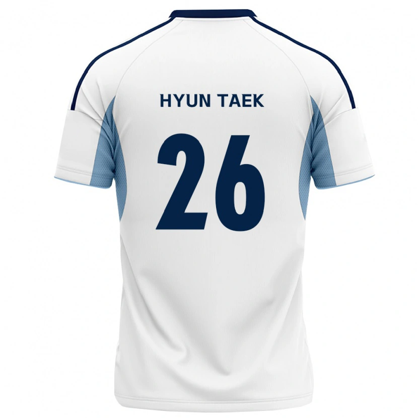 Danxen Kvinder Hyun-Taek Cho #26 Kongelig Blå Hvid Udebane Spillertrøjer 2026/27 Trøje T-Shirt
