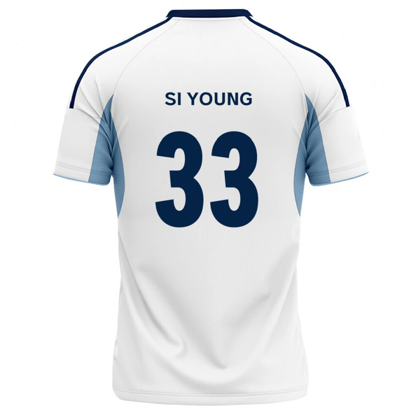 Danxen Kvinder Si-Young Jang #33 Kongelig Blå Hvid Udebane Spillertrøjer 2026/27 Trøje T-Shirt