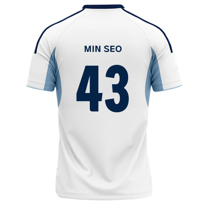 Danxen Kvinder Min-Seo Jo #43 Kongelig Blå Hvid Udebane Spillertrøjer 2026/27 Trøje T-Shirt