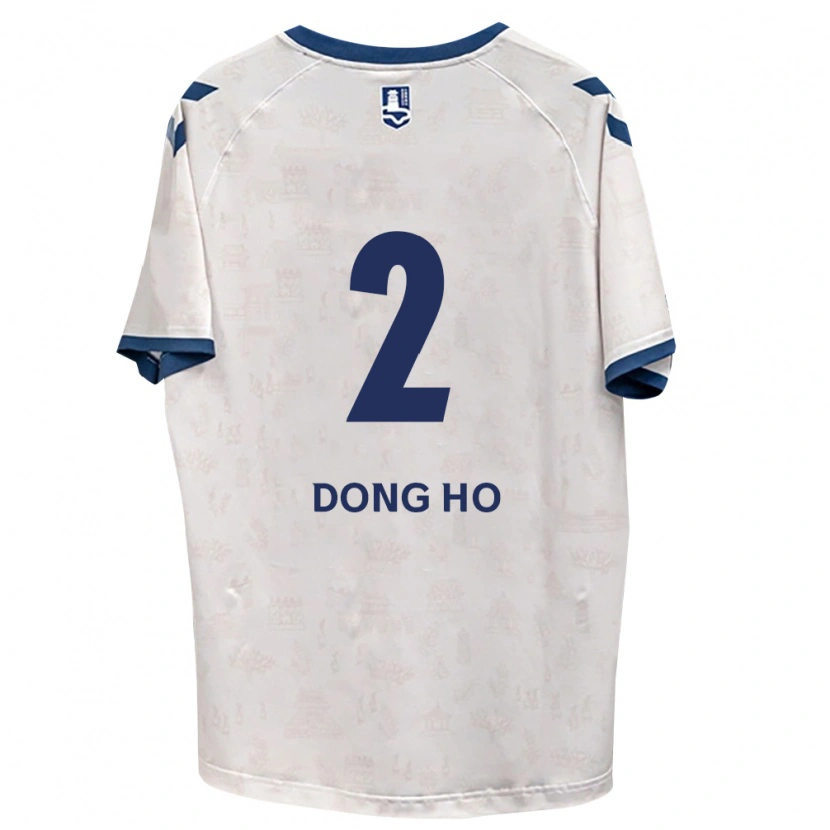 Danxen Kvinder Dong-Ho Jeong #2 Kongelig Blå Hvid Udebane Spillertrøjer 2026/27 Trøje T-Shirt