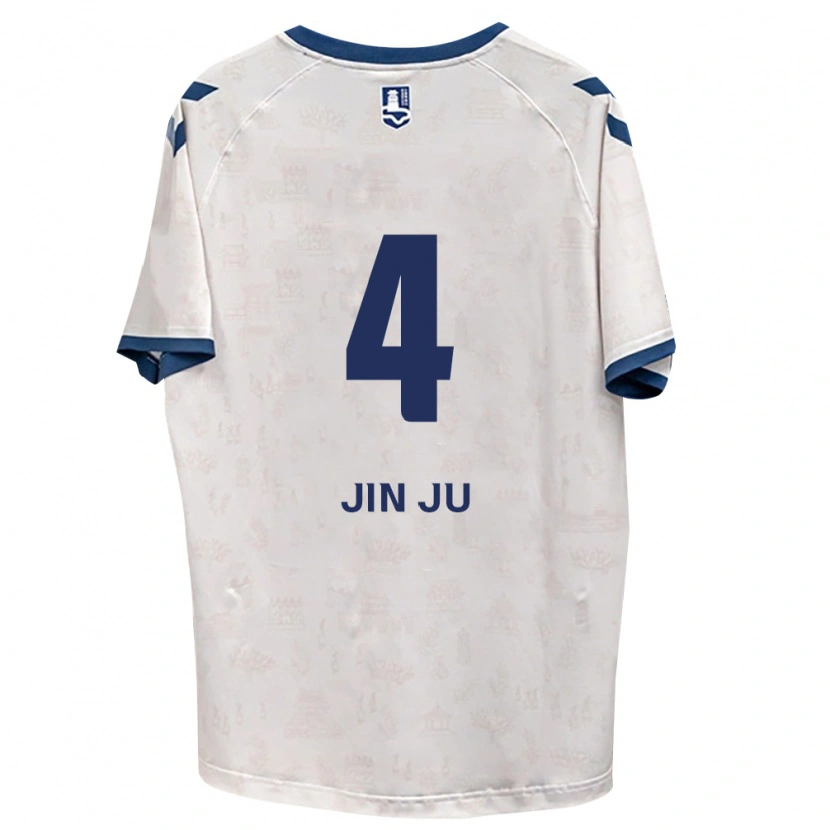 Danxen Kvinder Jin-Ju Seo #4 Kongelig Blå Hvid Udebane Spillertrøjer 2026/27 Trøje T-Shirt
