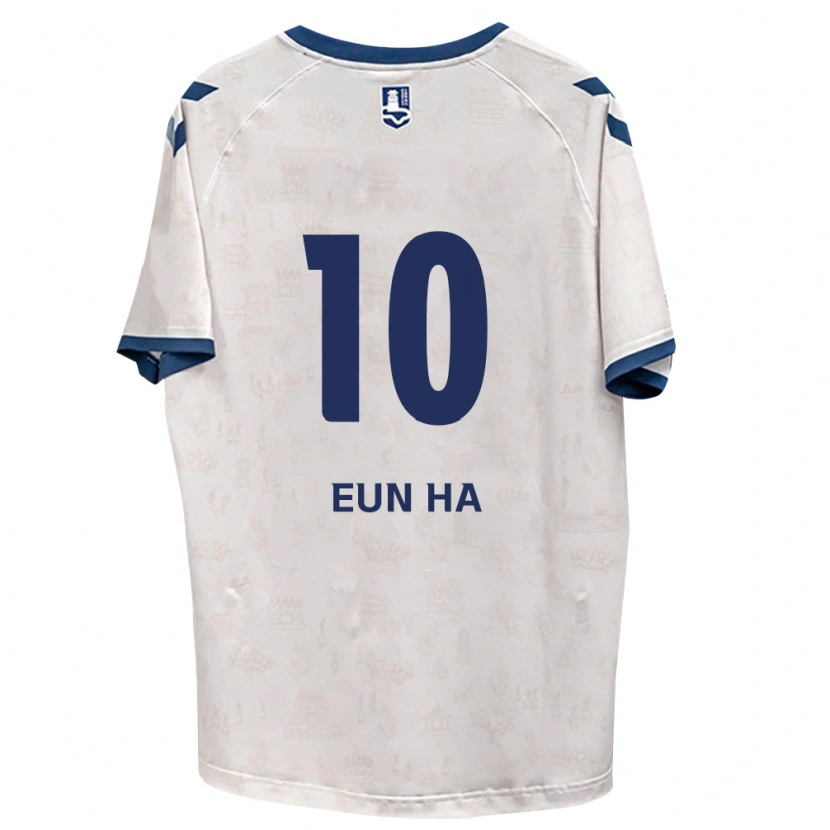Danxen Kvinder Eun-Ha Jeon #10 Kongelig Blå Hvid Udebane Spillertrøjer 2026/27 Trøje T-Shirt