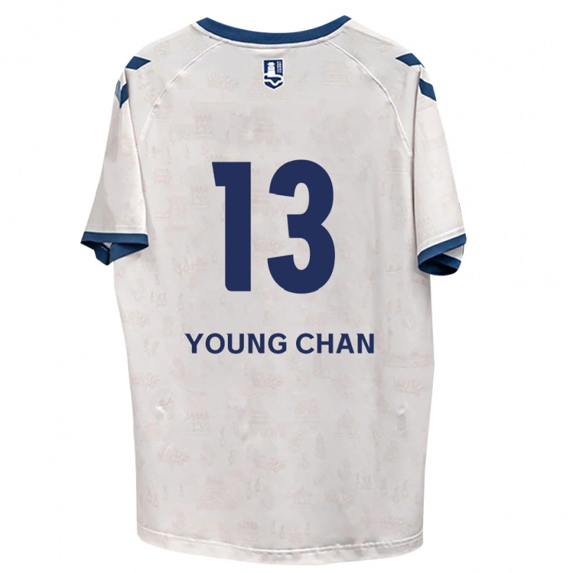 Danxen Kvinder Young-Chan Ham #13 Kongelig Blå Hvid Udebane Spillertrøjer 2026/27 Trøje T-Shirt