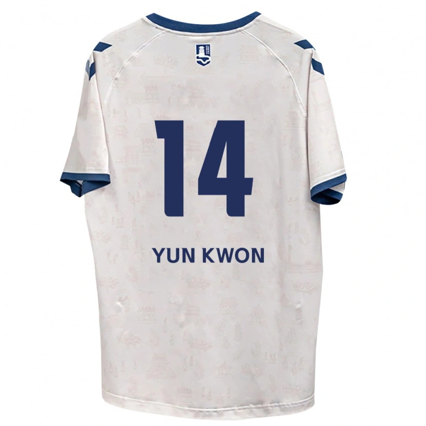Danxen Kvinder Yun-Kwon Cho #14 Kongelig Blå Hvid Udebane Spillertrøjer 2026/27 Trøje T-Shirt