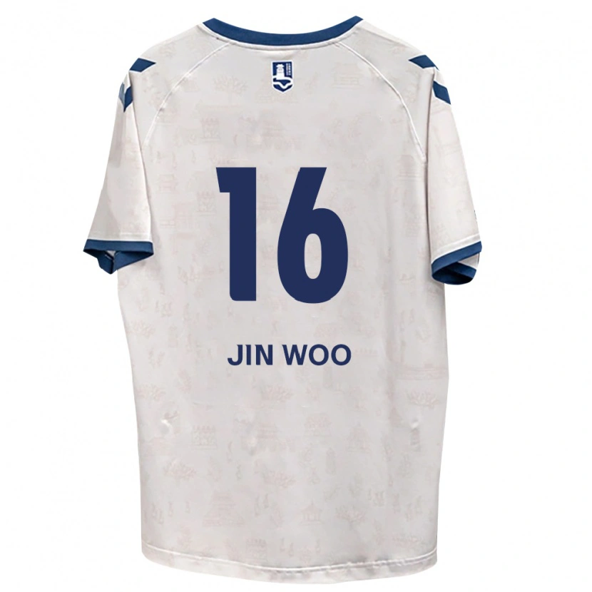 Danxen Kvinder Jin-Woo Jo #16 Kongelig Blå Hvid Udebane Spillertrøjer 2026/27 Trøje T-Shirt