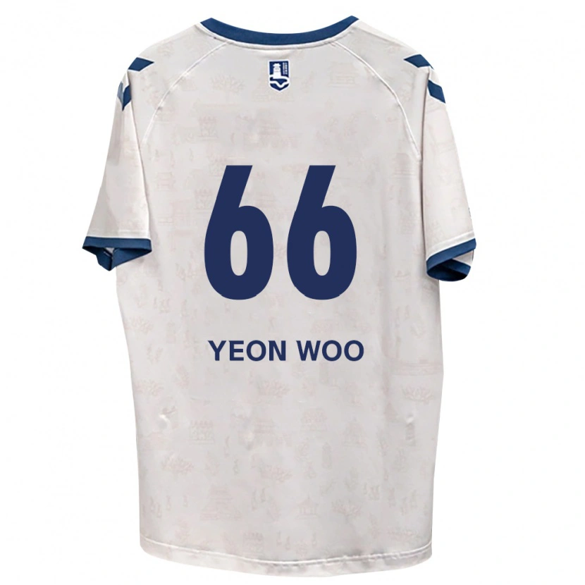 Danxen Kvinder Yeon-Woo Jang #66 Kongelig Blå Hvid Udebane Spillertrøjer 2026/27 Trøje T-Shirt